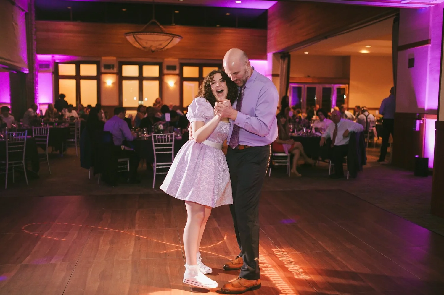 Bat Mitzvah dancing with her father at the Wood Ranch Golf Club in Simi Valley CA